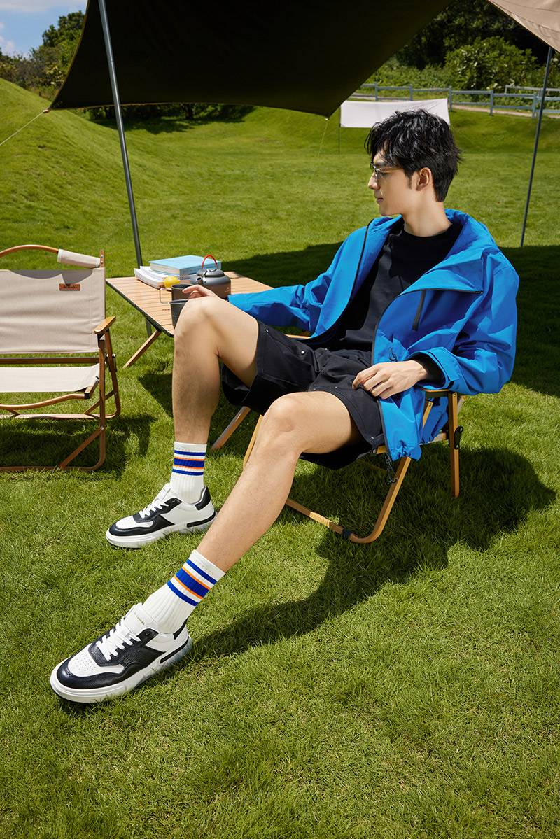 黑白熊猫小白板鞋